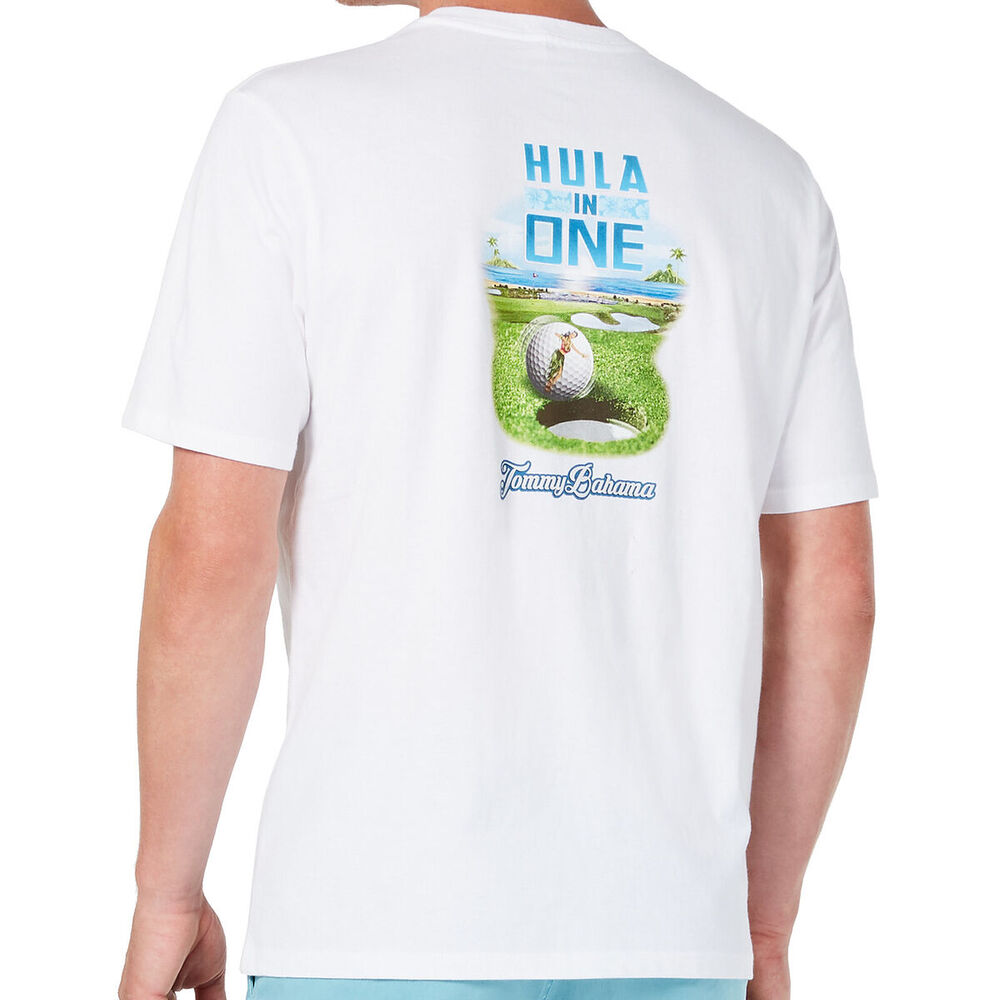 Tommy Bahama Mens Hula in One Short Sleeve Tee Size Large White Golf Graphic